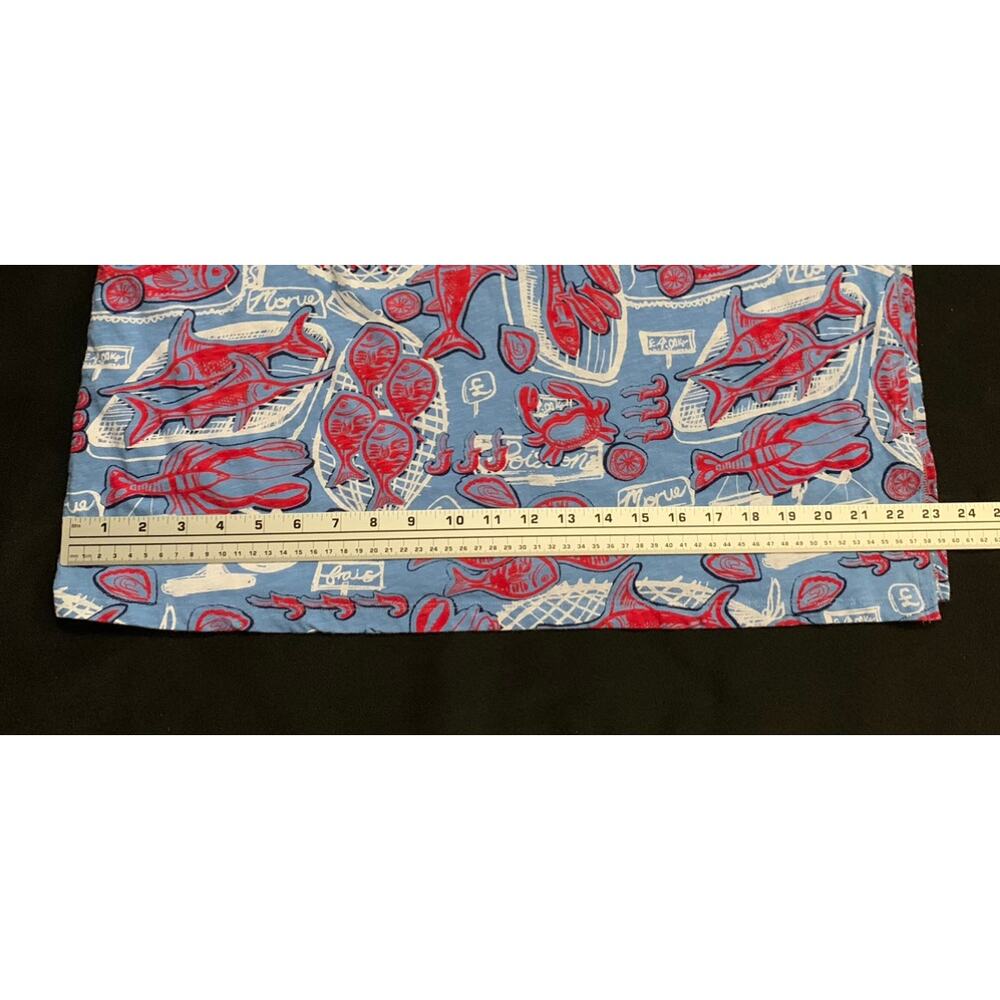 Talbots Womens Nantucket Slub Halter Midi Dress Large FISH MARKET Halter Shift - Picture 10 of 14